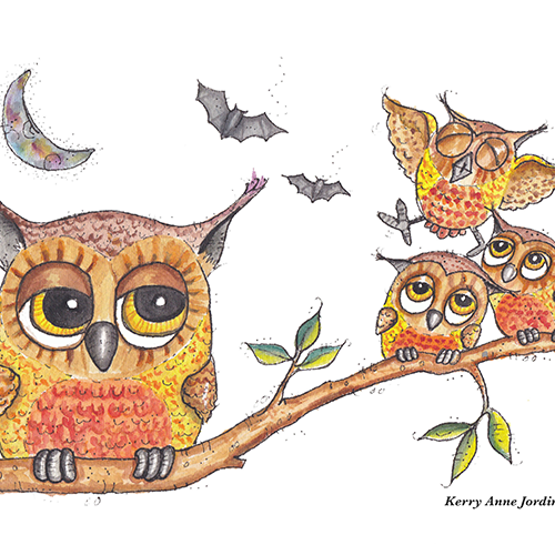 Owl Sneezes Card