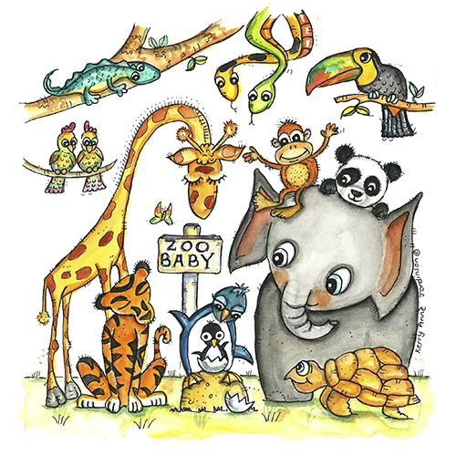 Zoo Baby Square